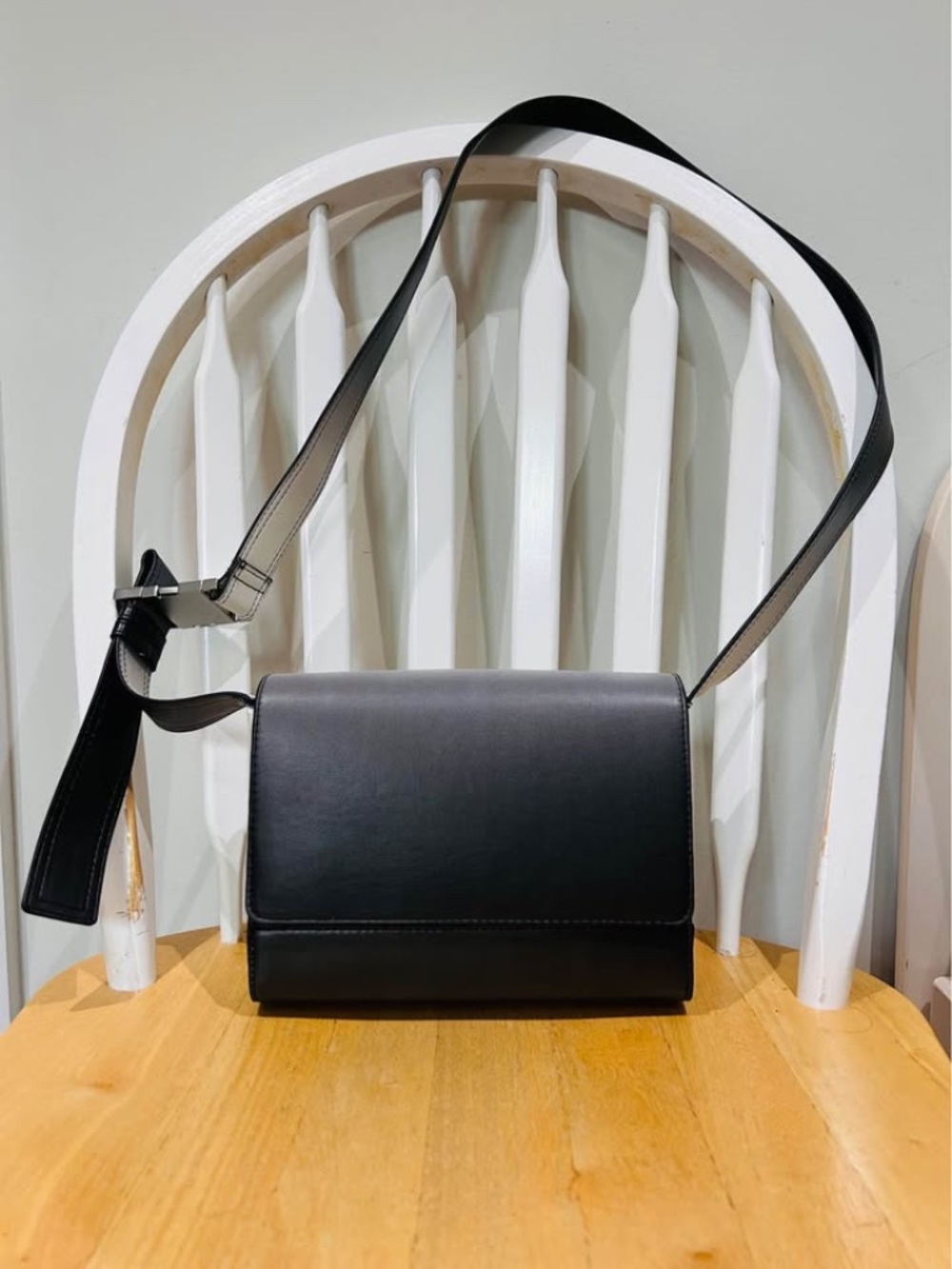 Zara Minimalist Flap Crossbody Bag